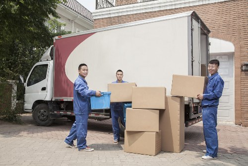 Removal team managing parking and access for an Enfieldtown office move