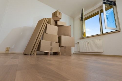 Local removals vehicle serving a mixed residential and commercial area