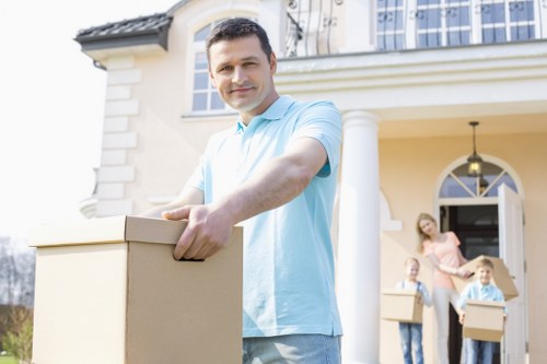 Careful loading of furniture during a local relocation