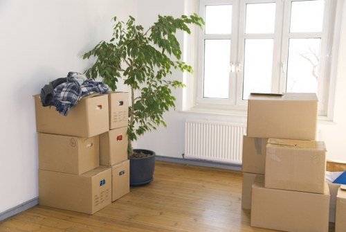Loading household items into a moving van in Enfieldtown