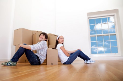 Removalists preparing a local house move in Enfieldtown