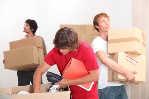 Careful handling of office equipment during an Enfieldtown relocation