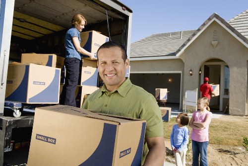 Packed moving truck prepared for delivery within Enfieldtown