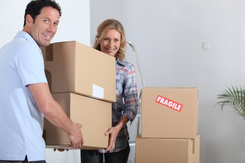 Careful handling of commercial items during an Enfieldtown relocation